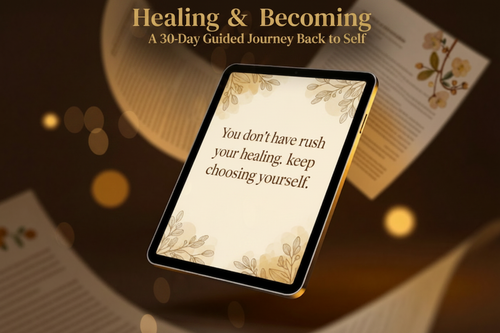 Healing & Becoming 30-Day Guided Journal mockup